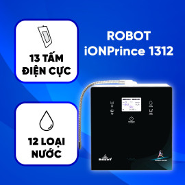 Máy lọc nước điện giải iON kiềm ROBOT ionPrince 1312 là model đặc biệt – mẫu mới nhất năm 2023, đẳng cấp nhất thế giới hiện nay, được trang bị đến 13 tấm điện cực, tạo ra nhiều mức nước pH nhất với chỉ số Hydrogen & ORP đạt tối ưu nhất so với các dòng máy khác & tích hợp đầy đủ chức năng ưu việt.